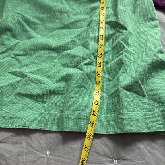 Women's Tank Mini Shift Dress A New Day Green Striped Cotton Linen Size XL - Picture 10 of 10